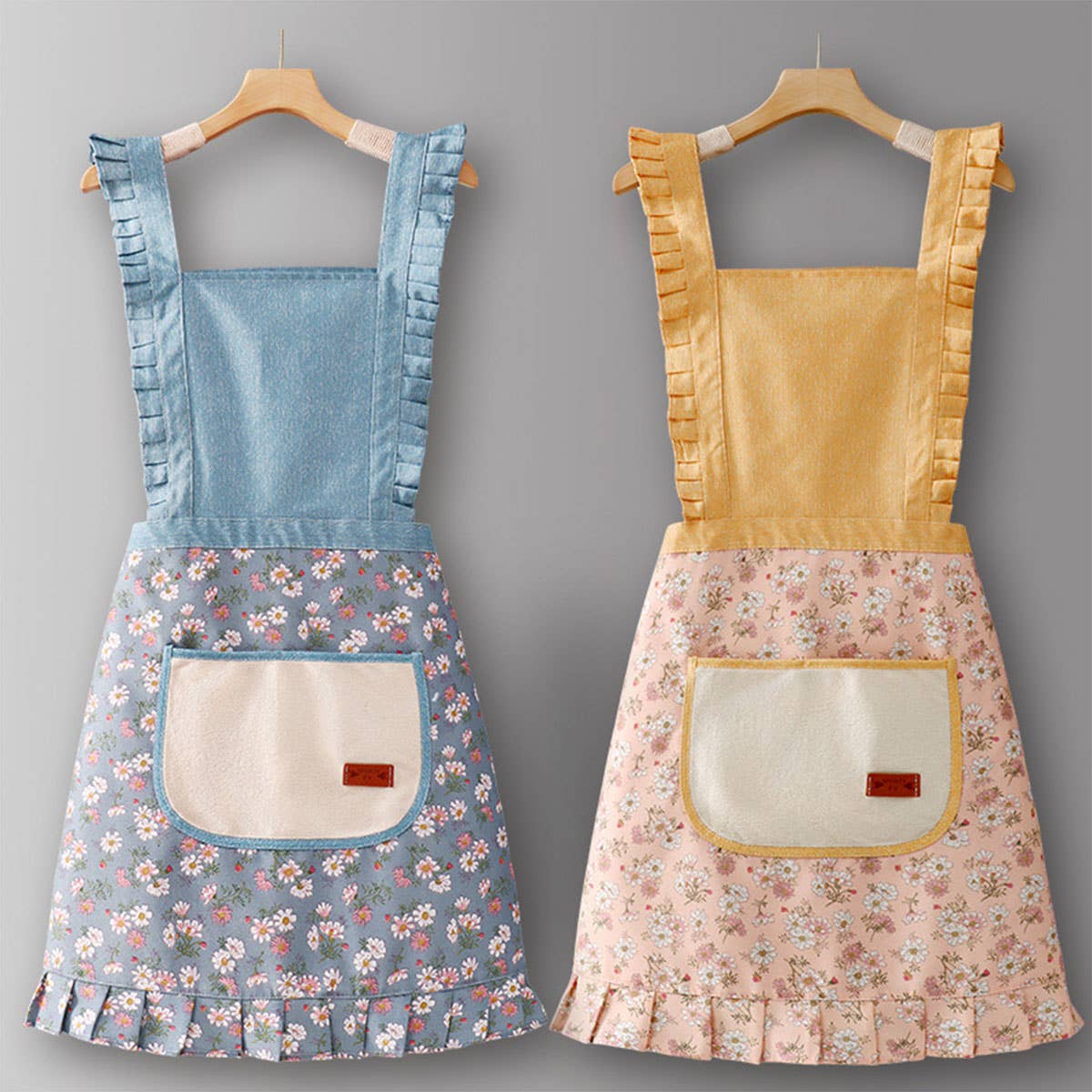 ACCITY - Wholesale Apron - Cute Floral Canvas Apron for Women with Straps_CWMM65805