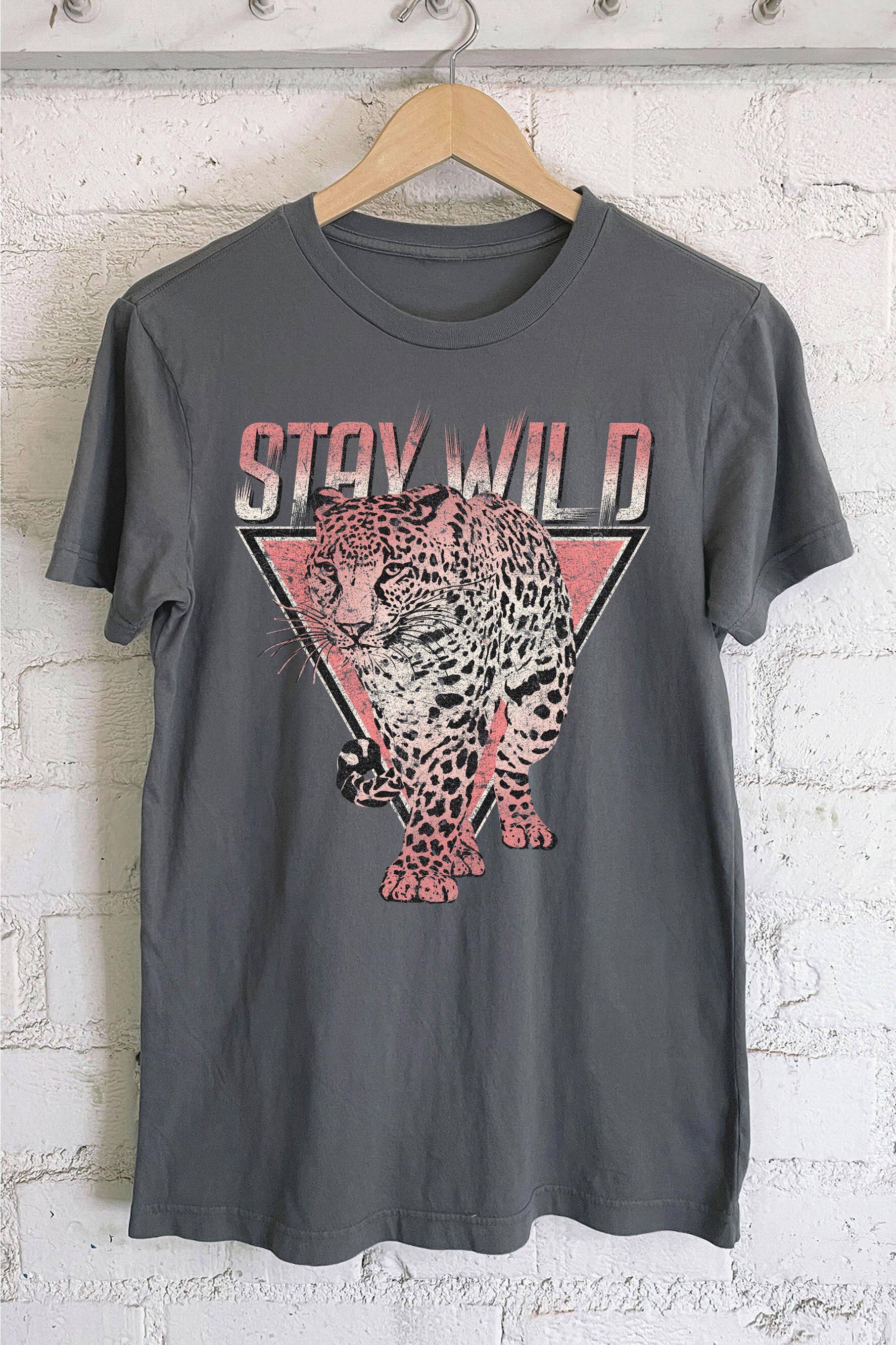 Rustee Clothing - Wholesale Screen Printed T-Shirt - Women's - STAY WILD2