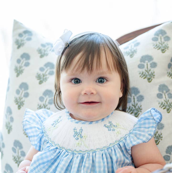 Bluebonnets in Spring Smocked Birdie Bubble for wholesale by Ruth and Ralph