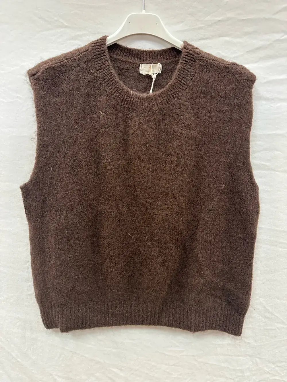 Mimi & Gogo - Wholesale Knit Sweater - Women's - Sleeveless Baby Alpaca Sweater @35552_PulSMAlpaga9