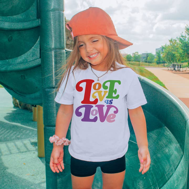 femfetti - Wholesale Screen Printed T-Shirt - Kids - Love Is Love Toddler or Youth Shirt