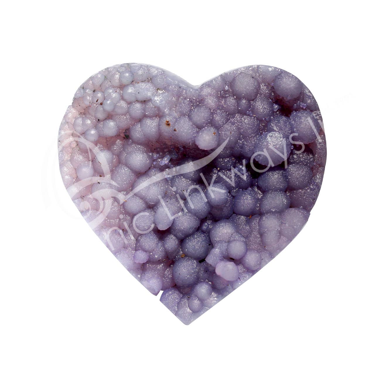 Oceanic Linkways Inc - Wholesale Spiritual Stone/Crystal - (PC)HEART - AGATE, GRAPE 2"