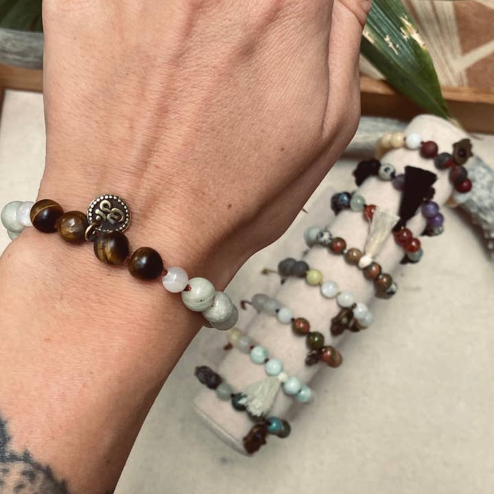 Arid Collective - Wholesale Beaded Bracelet - Adjustable Mala Bracelets | Reiki Infused | Handmade4