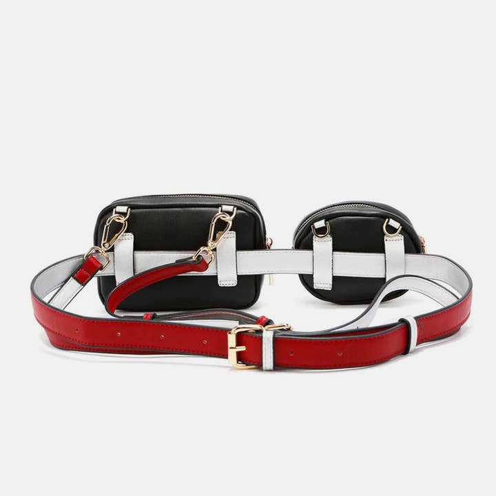 Beyond Apparel - Wholesale Belt Bag - Women's - Nicole Lee USA Double Pouch Fanny Pack
