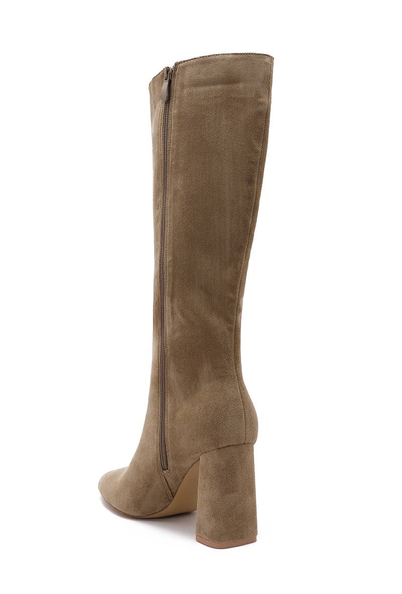 Joia Paris – wholesale Boots – Unisex – Square-heeled boots in faux suede H8-995H12