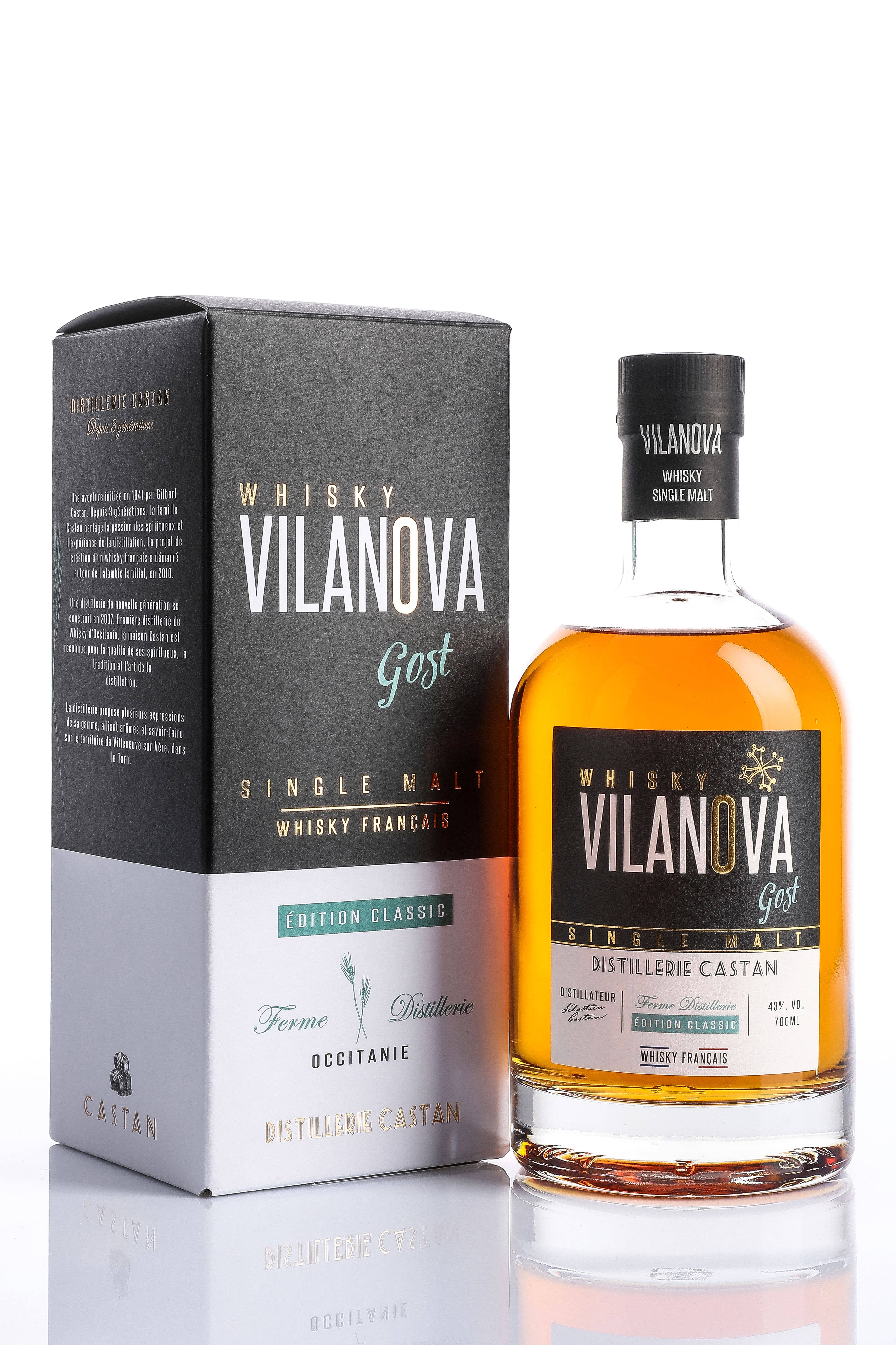 Distillerie Castan - Wholesale Whiskey - Vilanova Gost whiskey - 700ml1