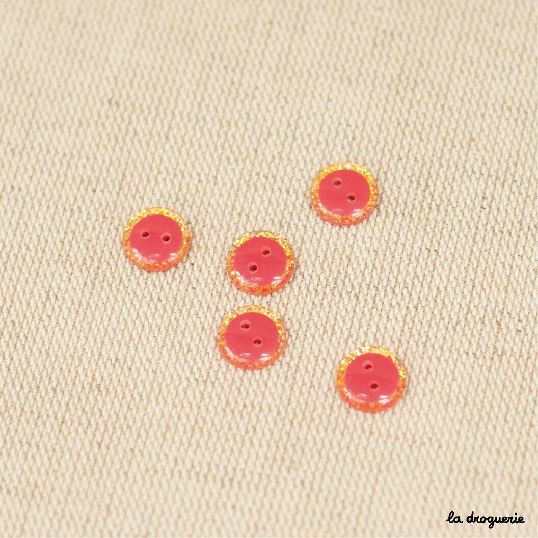 LA DROGUERIE - Wholesale Drukknoop/naaiknoop - 10 mm glitterende magische knoop - 10 mm knoop7