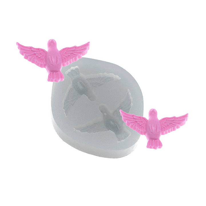 Medium Holy Spirit Pigeons Silicone Mold for wholesale by Flexarte USA