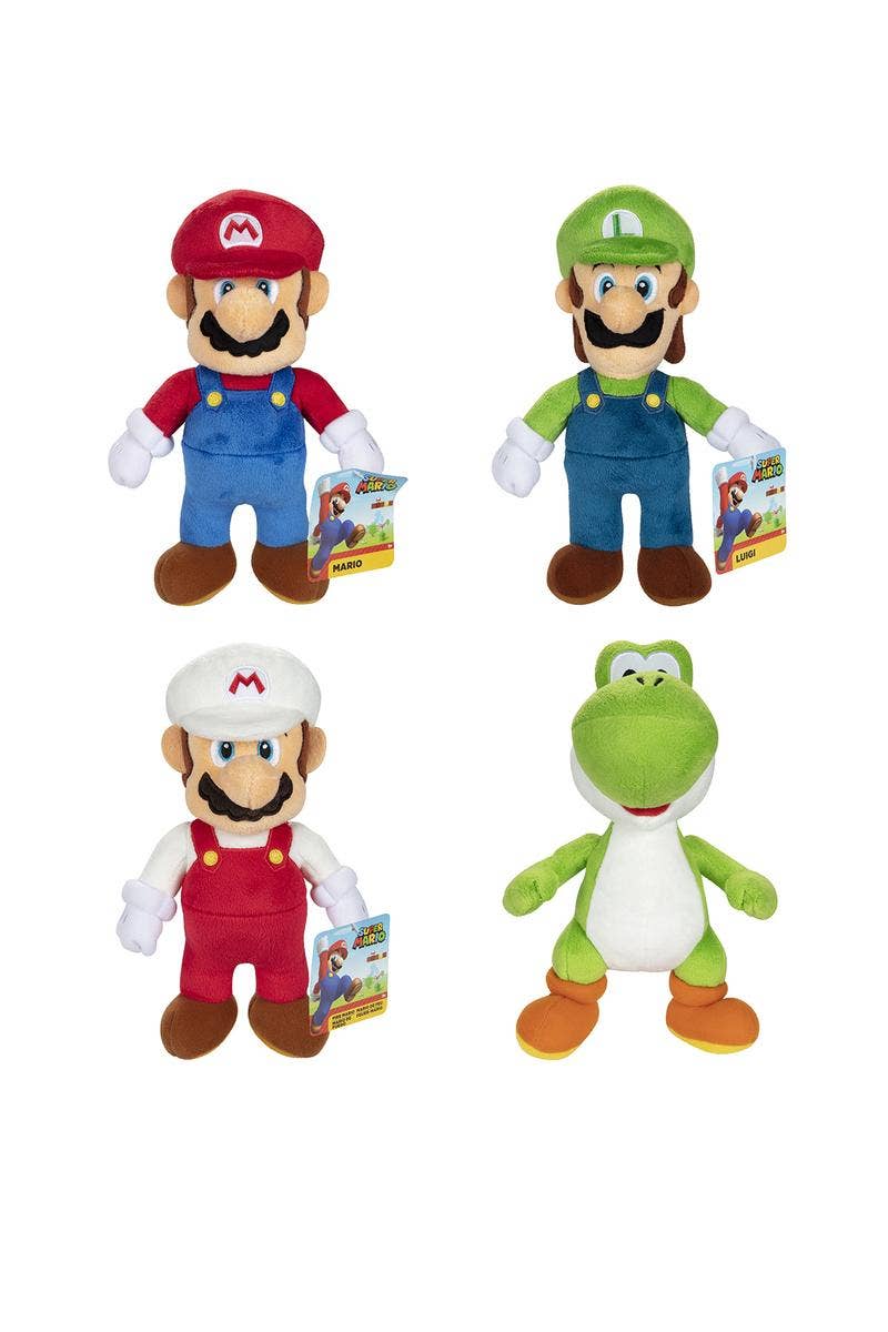 License 2 Play Toys - Wholesale Stuffed/Plush Toy - Kids & Baby - Nintendo Super Mario 6" Plush Assortment in 8pc Display1