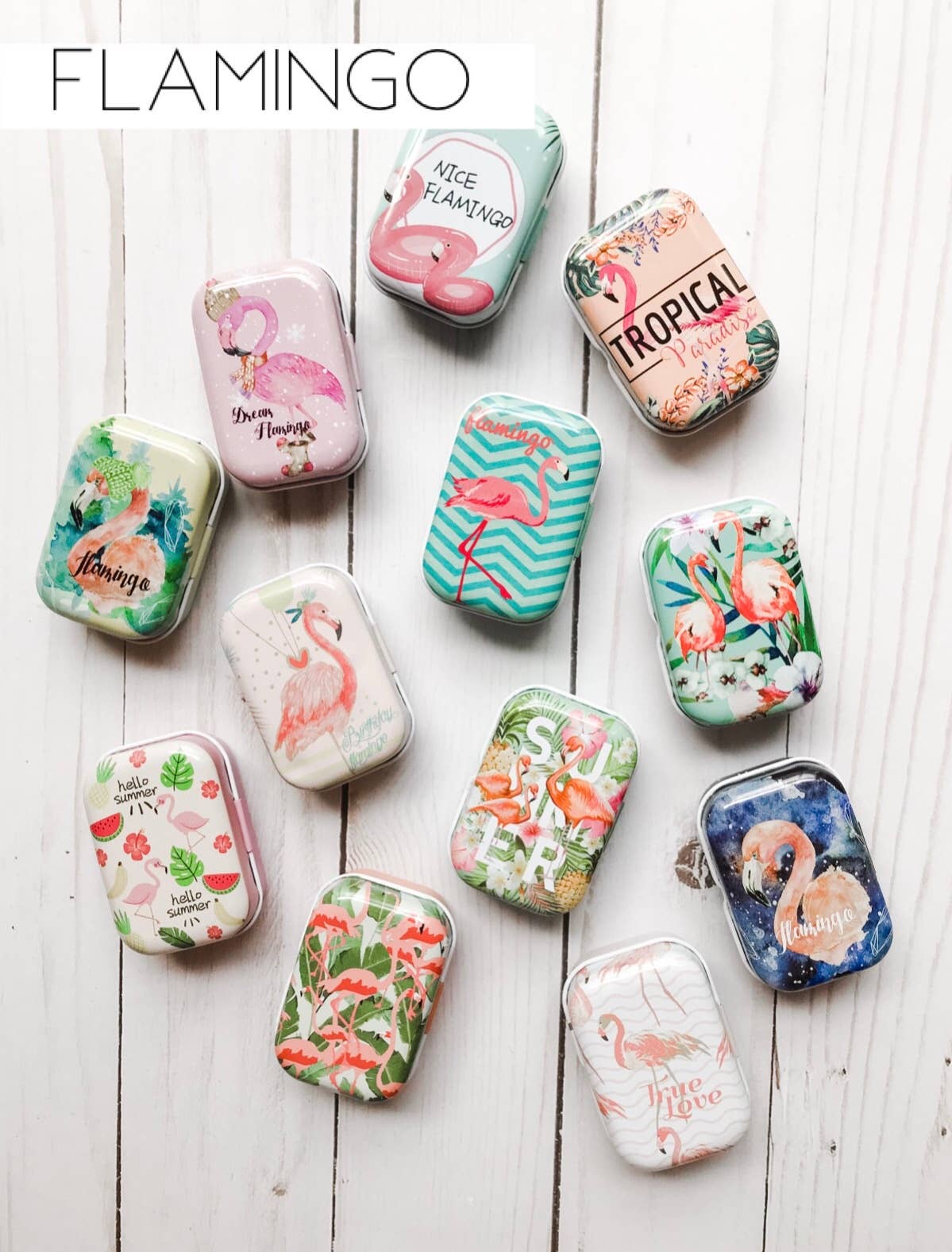 Laura Hand Knits - Wholesale Knitting/Crochet Supplies - Small Storage Hinged Tin - Empty1