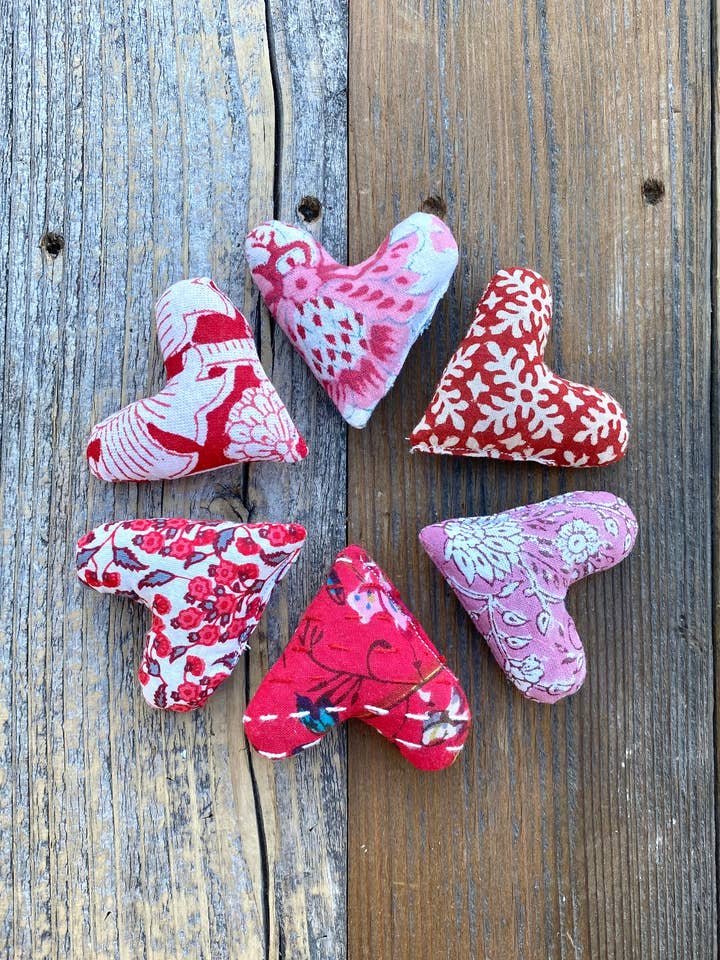 Pink and Red Mini Lavender Heart Sachets for wholesale by Belle's Nest