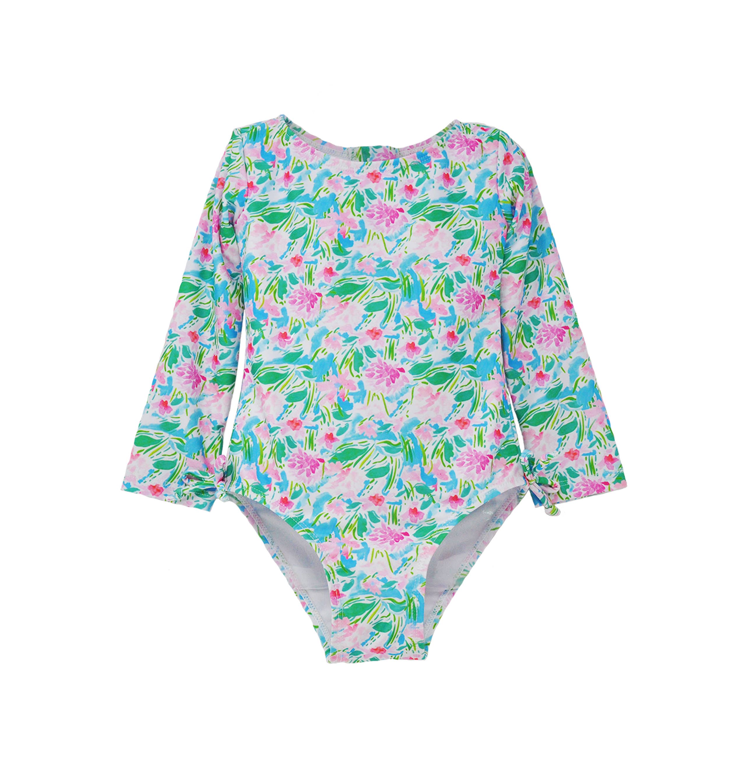 Flap Happy - Wholesale One Piece Swimsuit - Kids - Girls UPF50+ Charlie Long Sleeve Rash Guard Swimsuit2