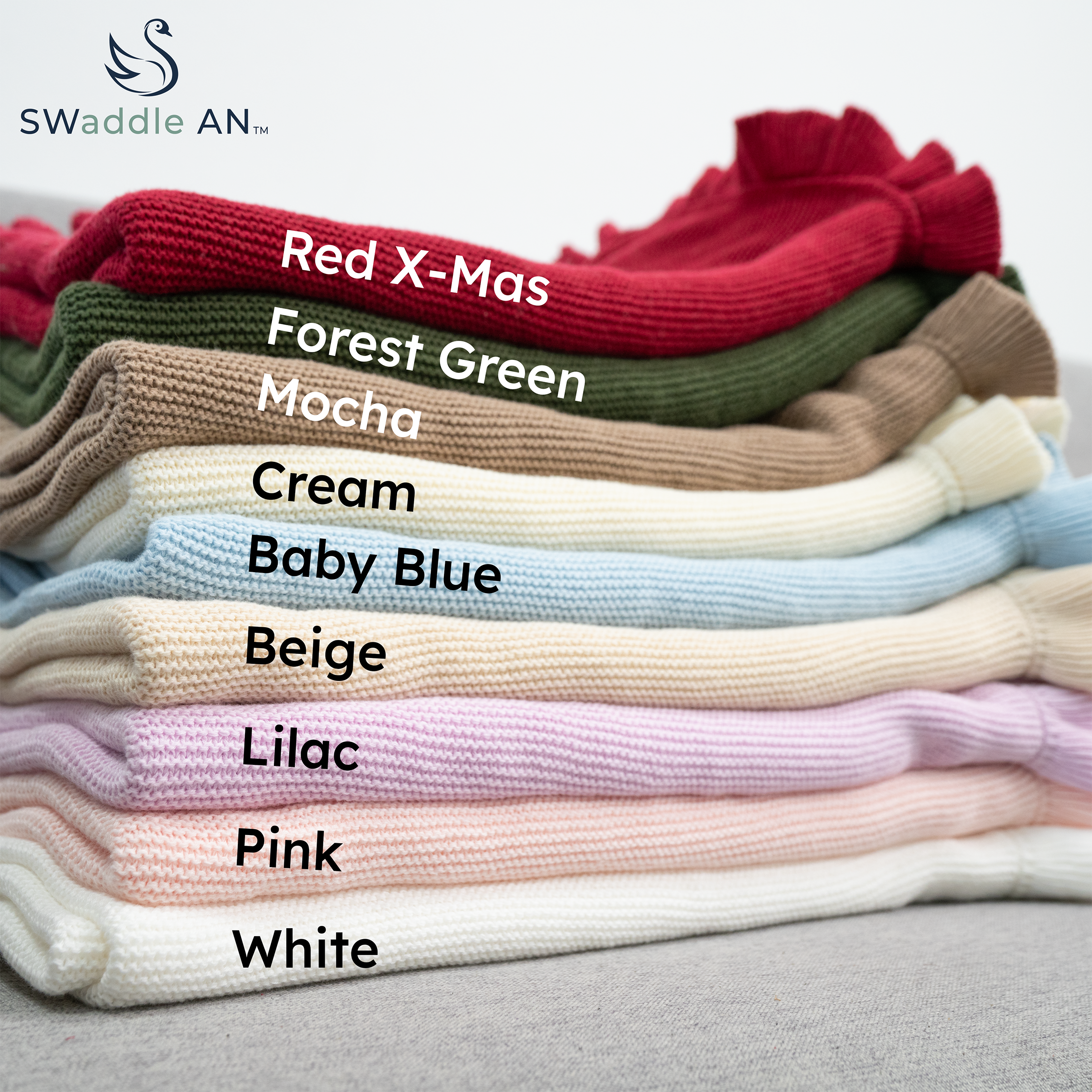 SwaddleAn - Wholesale Bedding Blanket - Kids & Baby - SwaddleAn Ruffled Knit Baby Blanket - 100% Cotton19