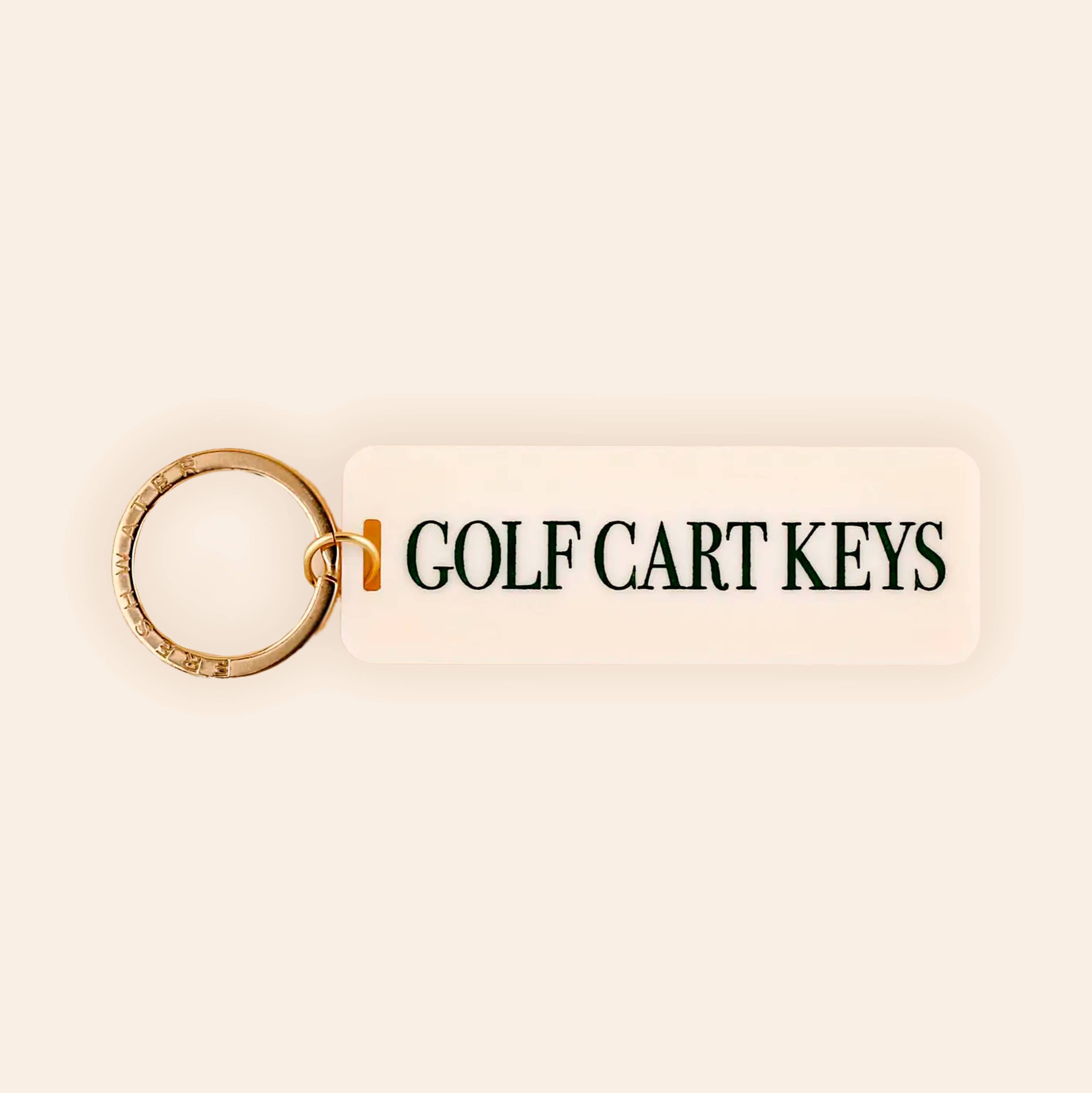 Freshwater Curated Goods - Wholesale Keychain - Unisex - Golf Cart Keys Rectangle Keychain1