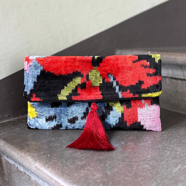 Ikat Clutch Bag Valencia for wholesale by Mila∞Miro by Emelie
