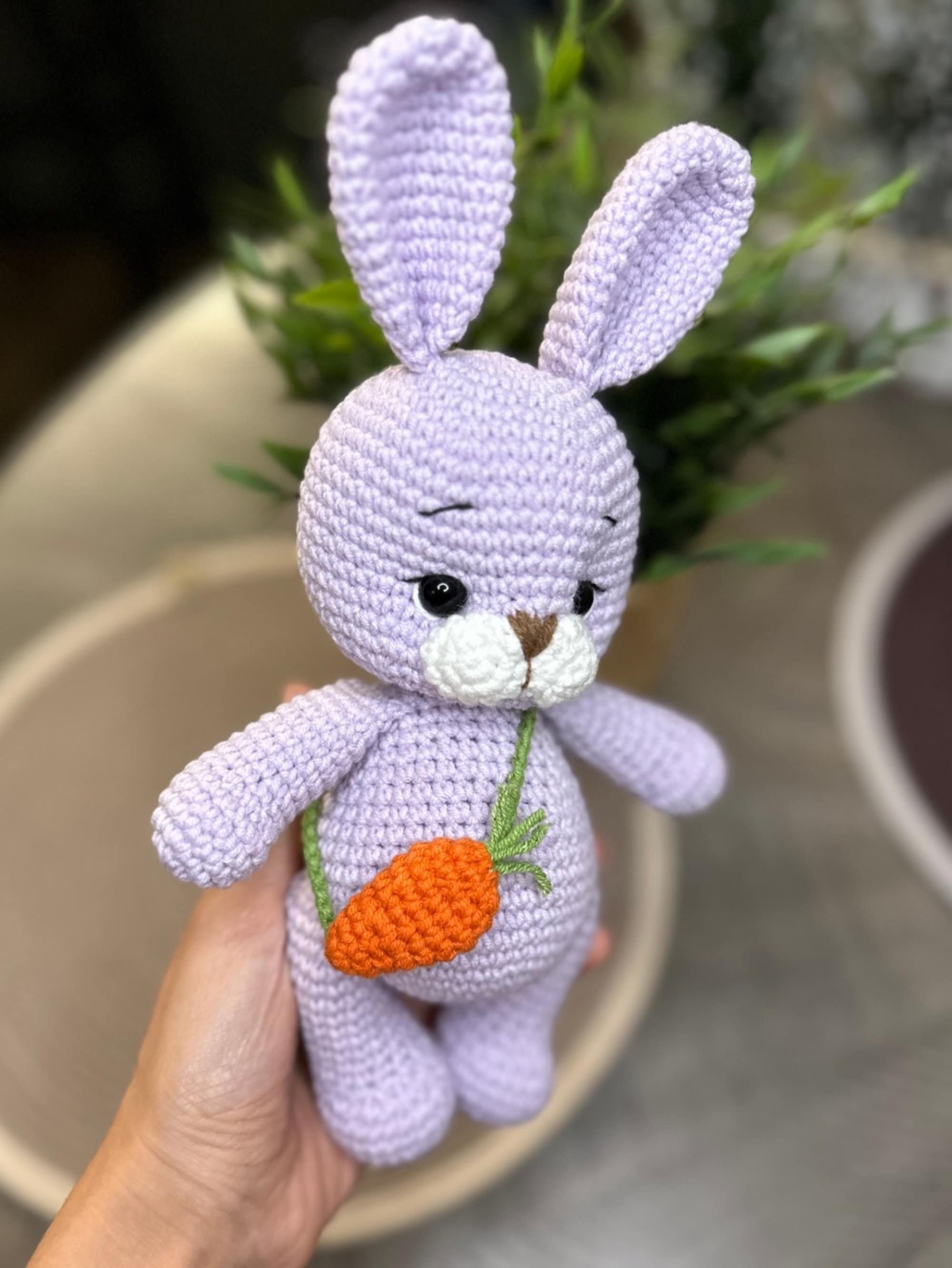 Anh2 LTD – wholesale Stuffed/plush toy – Kids & baby – Crochet Easter Bunny & Carrot Plushie, Cute Plush Animal Toy2