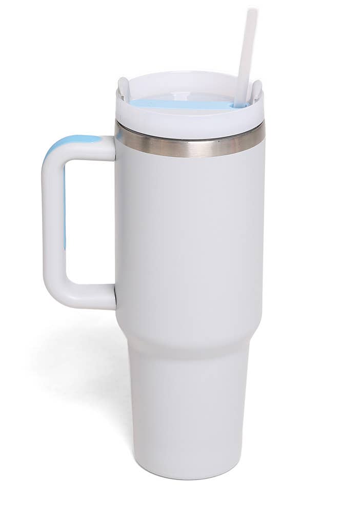 Hana - Venta al por mayor Vaso termo - Vaso con mango de 40 oz de color liso15