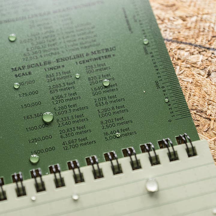 Rite in the Rain - Wholesale Notebook - Rite in the Rain 4" x 6" Green Top-Spiral Notebook2