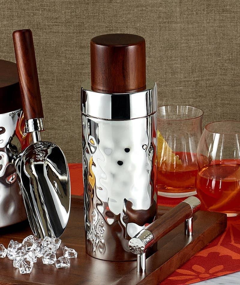 Mary Jurek Design Inc - Wholesale Cocktail Shaker - Sierra Cocktail Shaker w/ Wood1