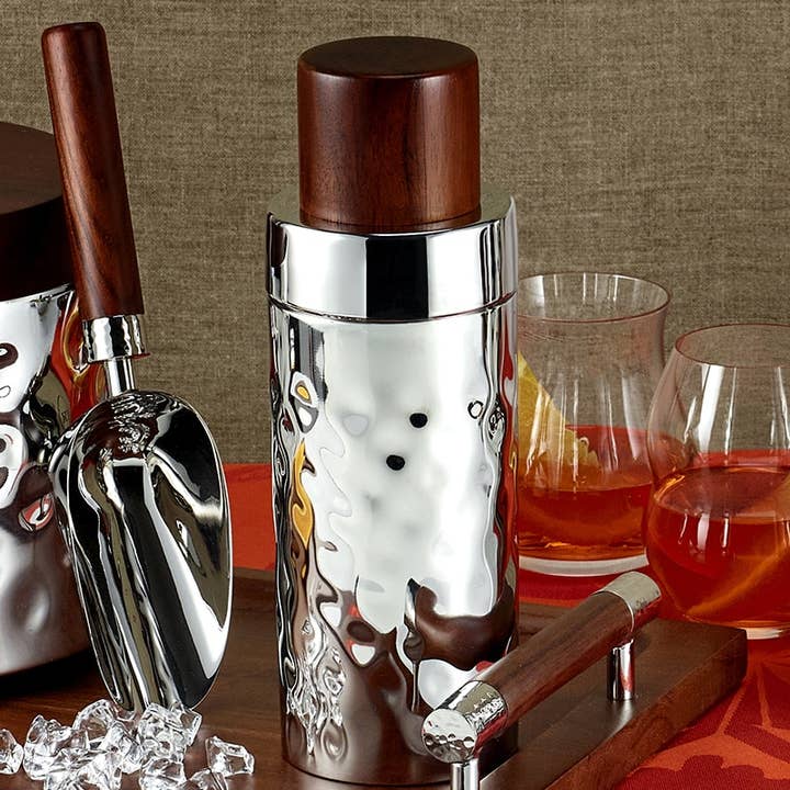 Mary Jurek Design Inc - Wholesale Cocktail Shaker - Sierra Cocktail Shaker w/ Wood1