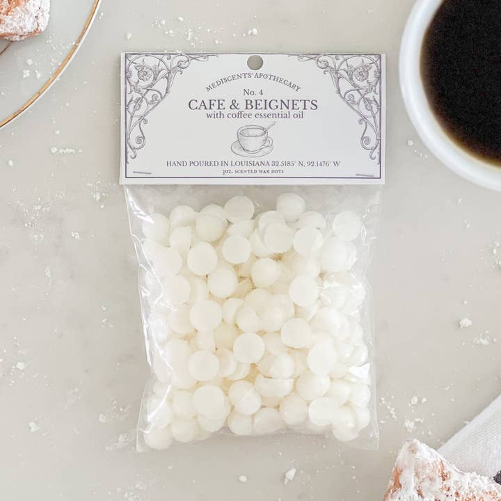 Cafe & Beignets Wax Dots for wholesale by MediScents Apothecary