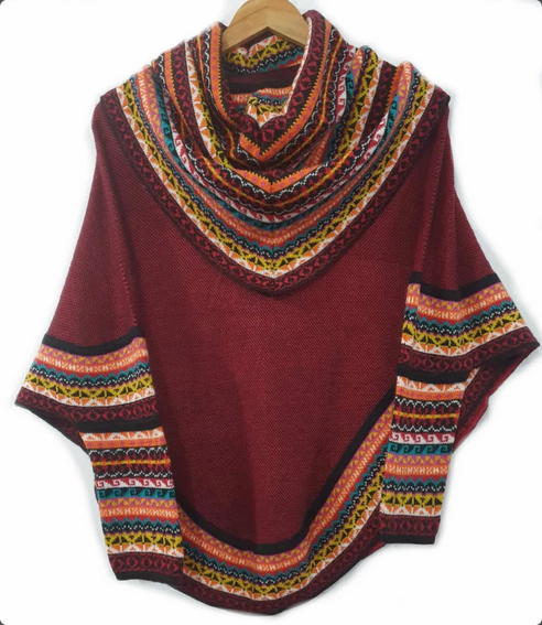 MODA LATINA - Wholesale Poncho - Women's - Superfine Alpaca Wool Knitted Turtleneck Poncho Cape9