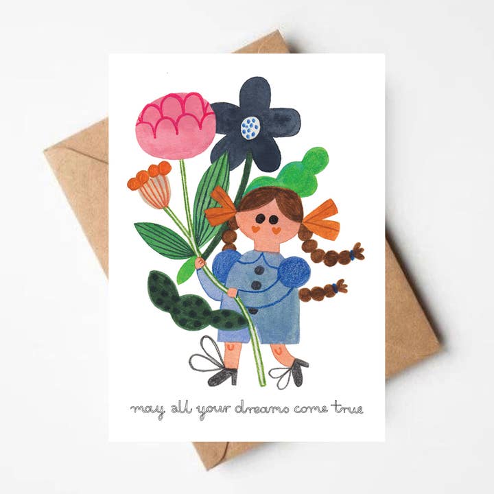 Tarjeta Flores de ensueño para venta al por mayor de Daria Solak Illustrations