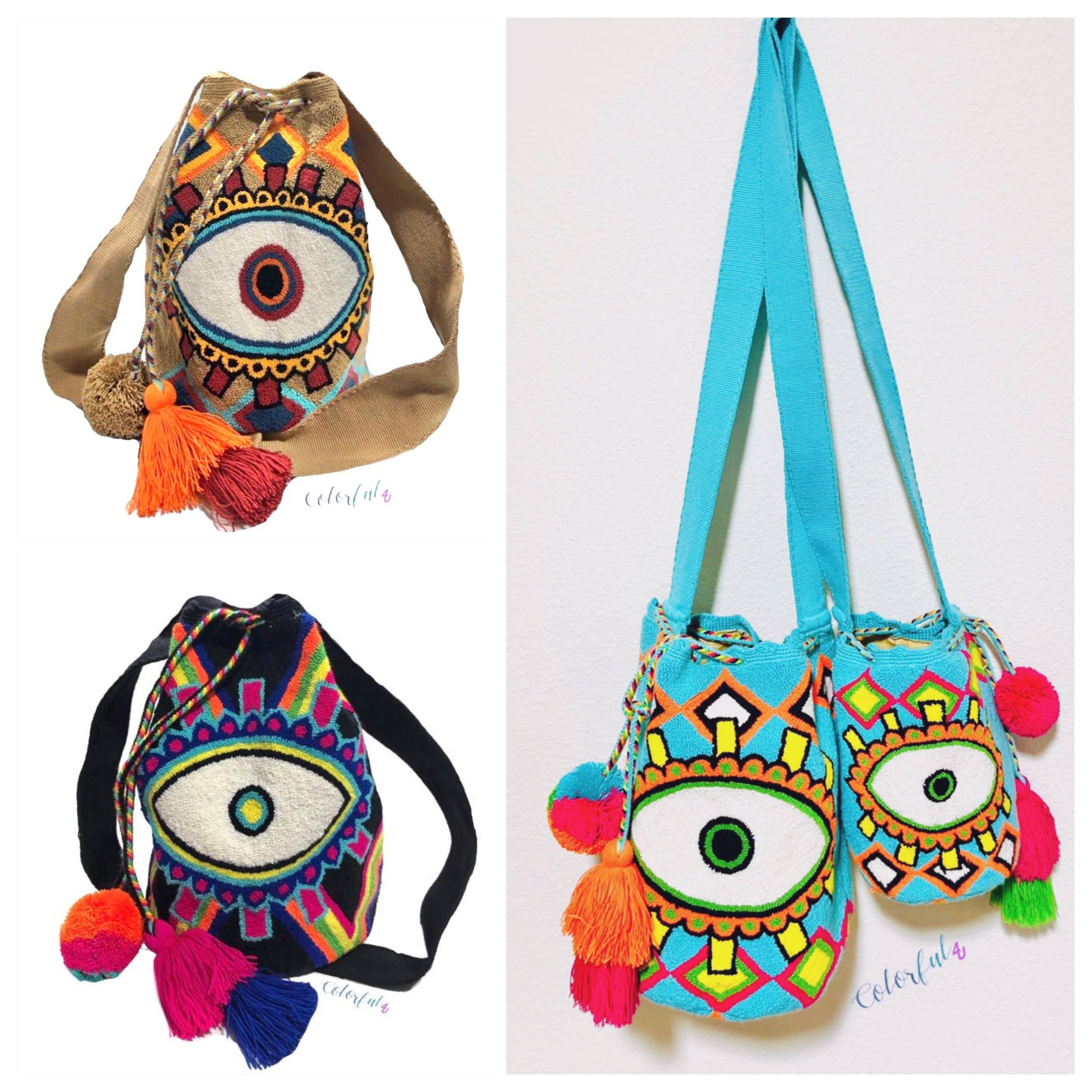 Colorful 4U - Wholesale Crossbody Bag - Women's - Evil Eye Bohemian Bag | Boho Bag for summer4