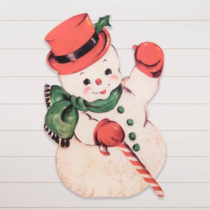 Audrey's Home & Gift - Wholesale Sign - Sign - Vintage Snowman (PC)1