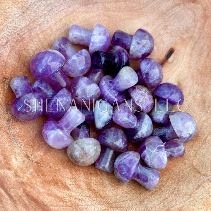 Mini Mushroom Crystal Carving – Natural Stone – Wholesale Available for wholesale by Shenanigans By Sam