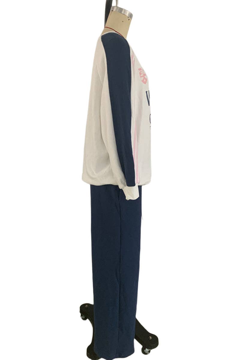 Mccolin - Venta al por mayor Conjunto de ropa cómoda - Mujer - Conjunto de Pantalones Informales con Estampado de Logo10