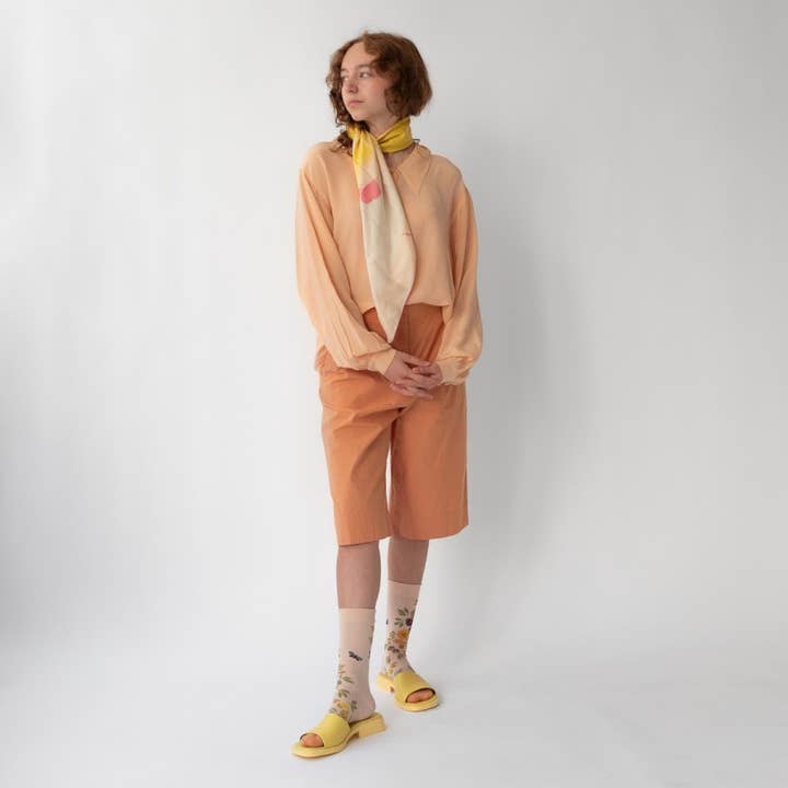 Bonne Maison - Wholesale Socks - Women's - Pink Button Thought Sock