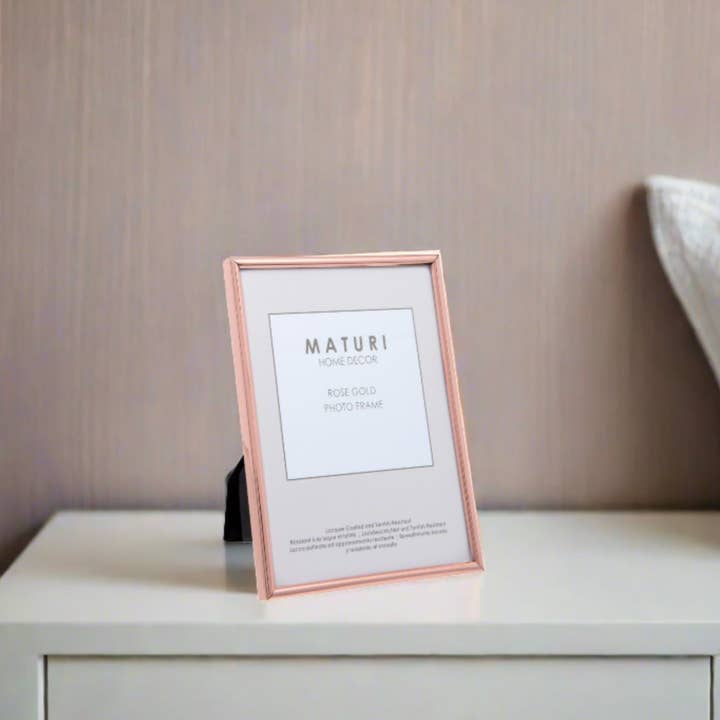 Viceni – Großhandel Bilderrahmen – Roségoldfarbener Fotorahmen mit dünnem Rand, 15,2 x 20,3 cm1