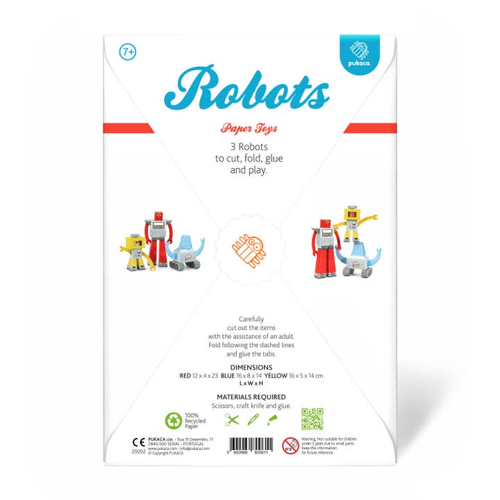 pukaca - Vendita all'ingrosso Set di giocattoli - Bambini - Robot da costruire in carta2