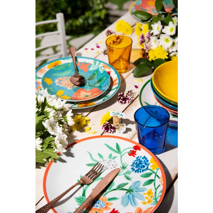 multicolour 12-Piece Dinnerware Set Eze Sur Mer for wholesale on Faire2