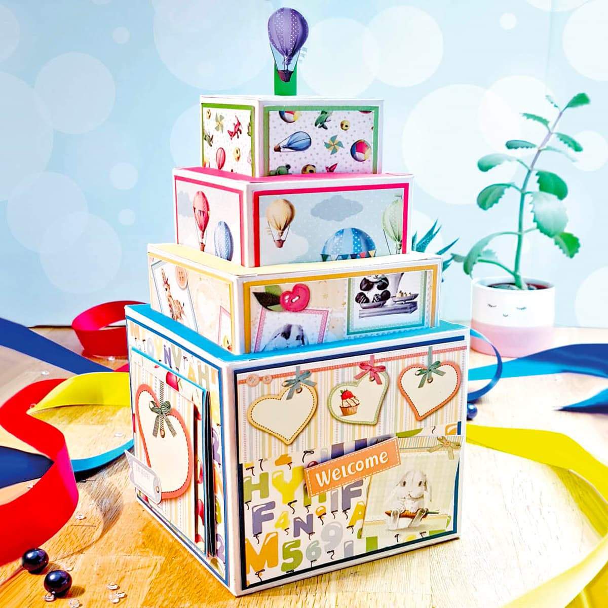 Ecstasy Crafts Distributing - Wholesale Notepad - Ciao Bella My First Year Paper Pad 6"x6" 24/Pkg11