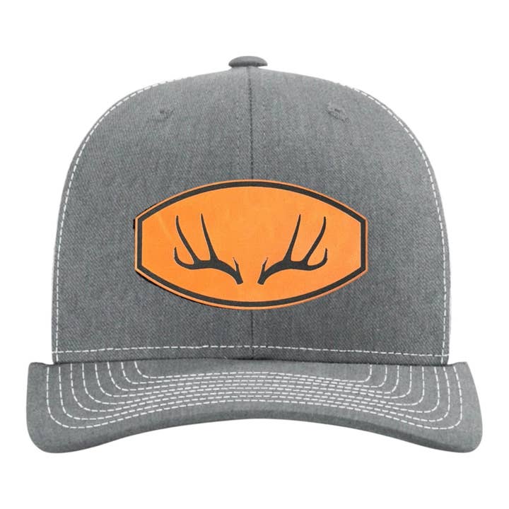 Antlers - Richardson 112 Leather Patch Trucker Hat for wholesale by Brave Mind Hat Co