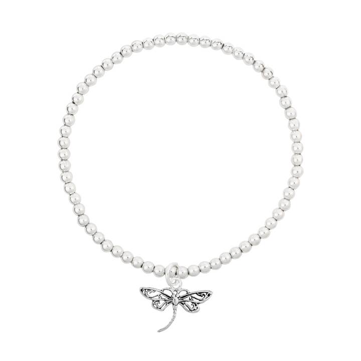 Beautiful Dragonfly Charm Bracelet(USA-DDP) for wholesale by Silver Jewellery Cavern Wholesale