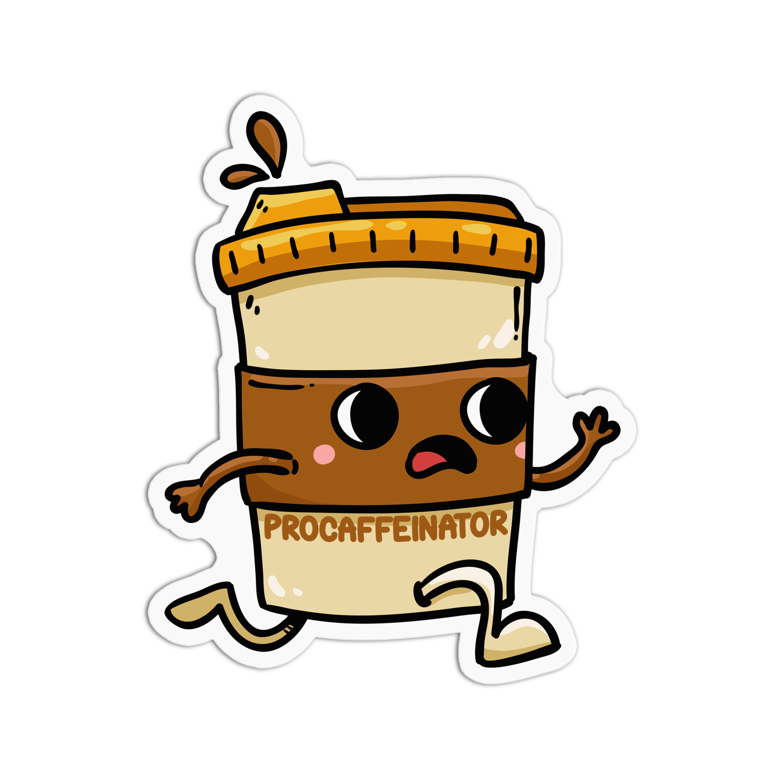 Girls Printing House - Wholesale Sticker - Coffee Procaffeinator Vinyl Waterproof Stickers0