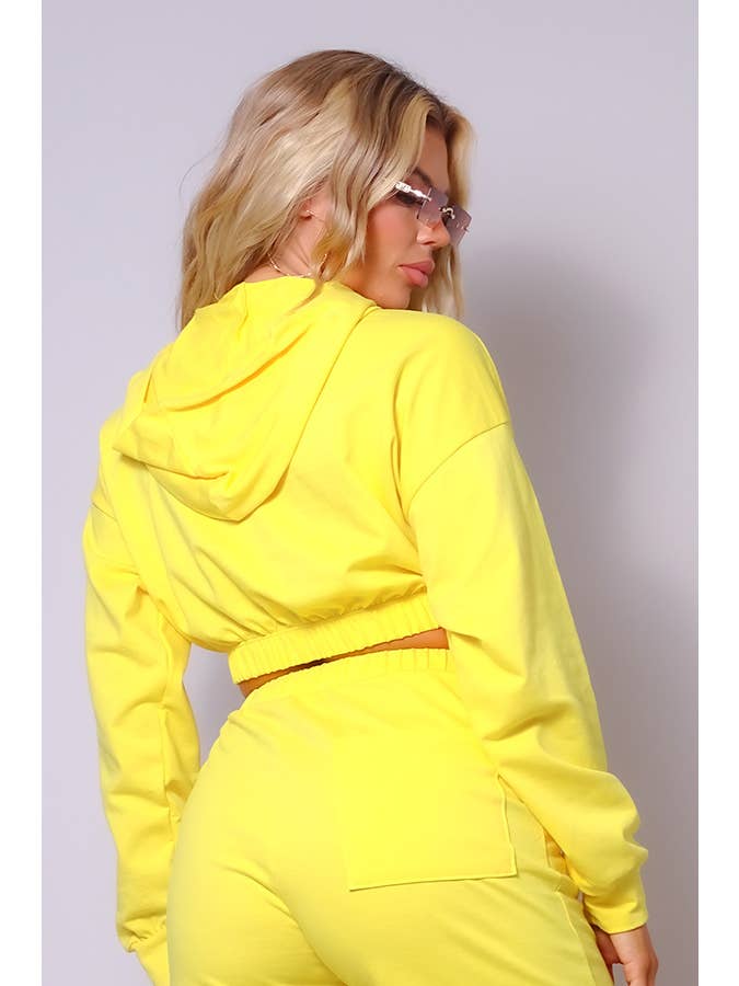 CEFIAN FASHION - Wholesale Hoodie - Women's - LAILA CROPPED FRENCH TERRY HOODIE7