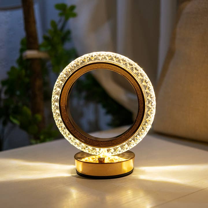 LAX Gadgets - Wholesale Accent/Desk Lamp - Night Stand LED Light with Ring design- Retail Packaging3