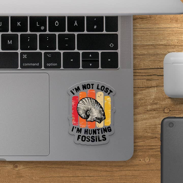 FreakyTeeFactory - Wholesale Sticker - I'm Not Lost I'm Hunting Fossils Enthusiast Stickers