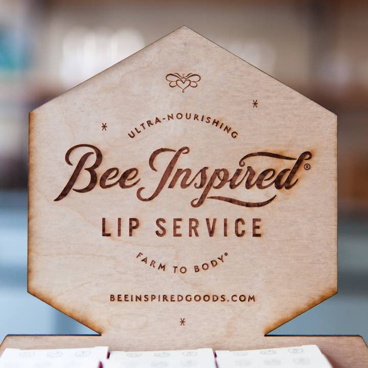 Bee Inspired - Wholesale Retailer Display - Accessories - Lip Service Display | Lip Scrubs & Lip Glosses Included4