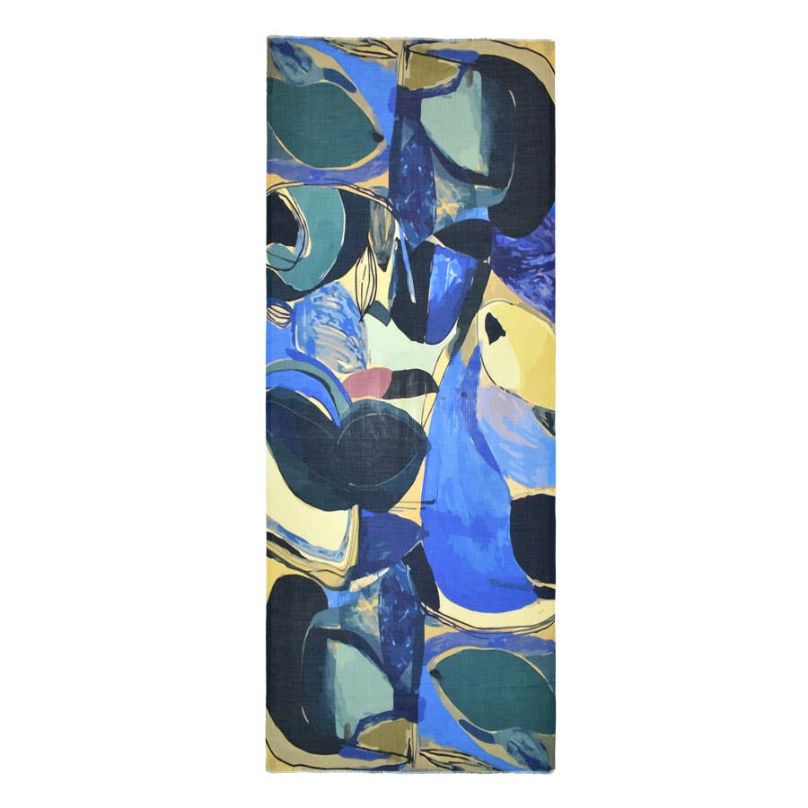 Dupatta Designs - Wholesale Scarf - Women's - Armstrong Modern Abstract Scarf4