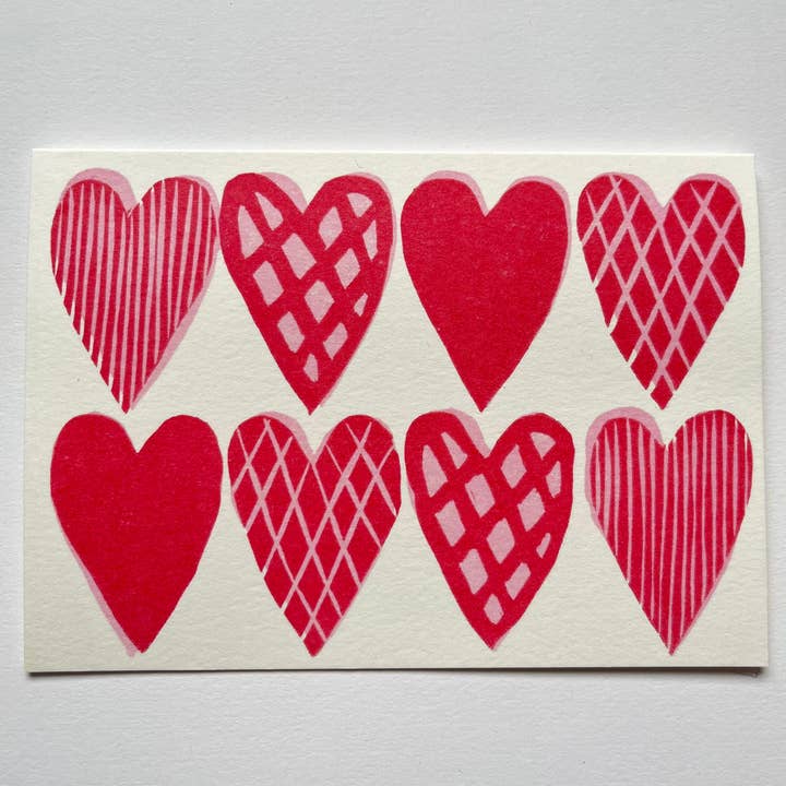 Heart Pattern Card for wholesale by Takako Copeland