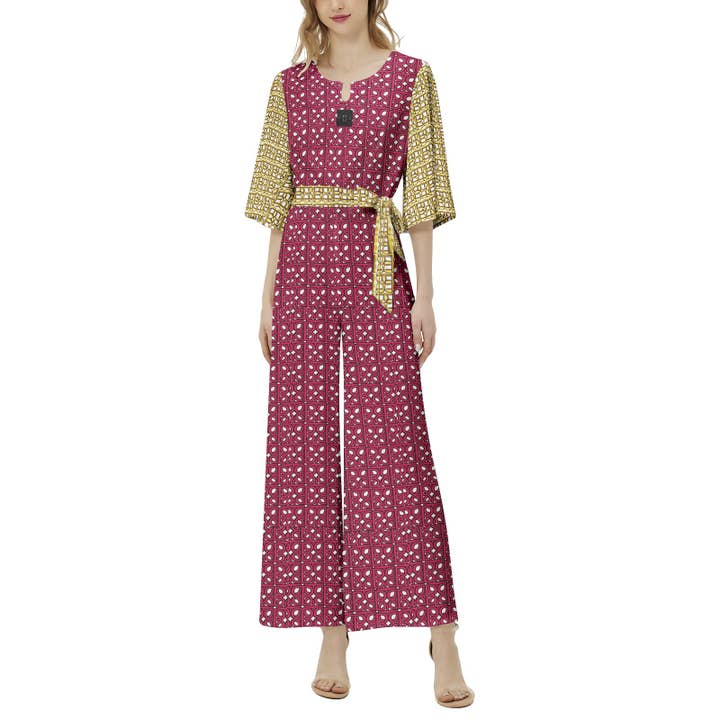 Combinaison large ceinturée à manches Dolman pour la vente par Baffeu