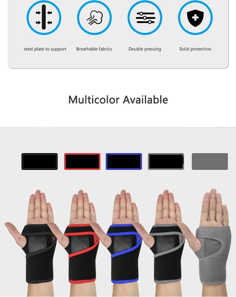 VIGOR - Vente Appareil massant pour les mains/pieds - Support imperméable à compression réglable pour la main et le pouce, poignet B10