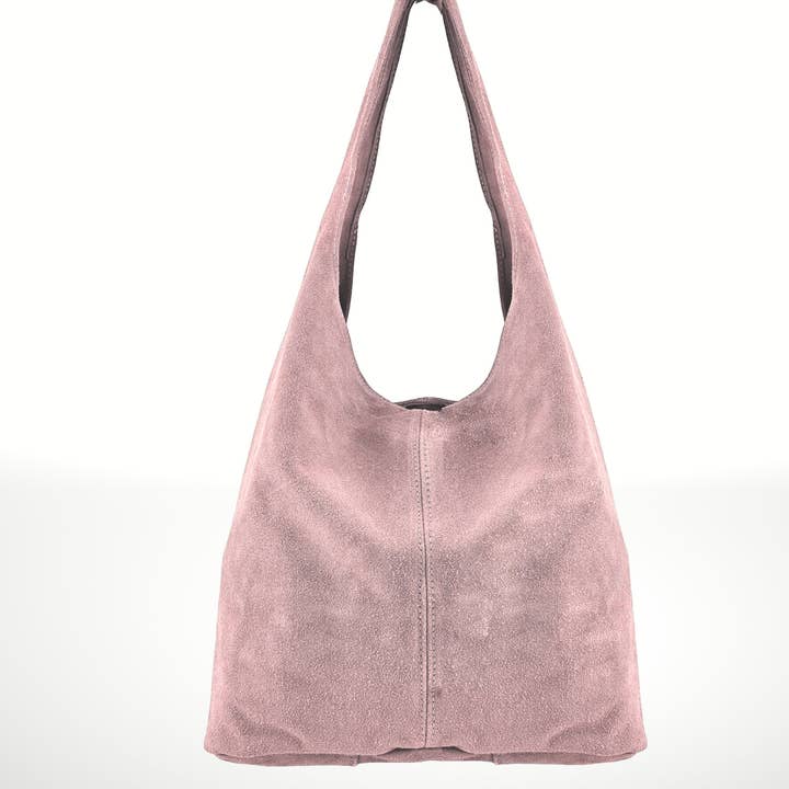 ITALIAN'S LEATHER - Wholesale Satchel - Women's - Suede Leather Bag Silvia 22103219