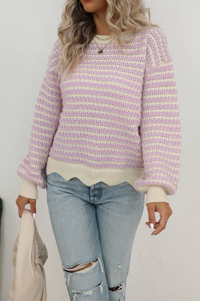Citiknits Strickjacke Rabatt 64 % DAMEN Pullovers & Sweatshirts NO STYLE Violett XL 