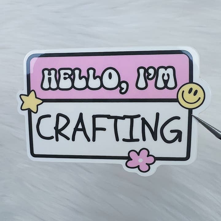 Hola, soy Crafting Vinyl Sticker Die Cut para venta al por mayor de The HoneyBShop